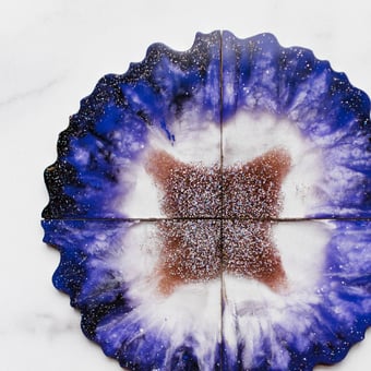 At-Home Agate Resin Coasters Kit