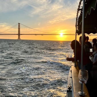 Sip and Sail: San Francisco Bay Sunset Cruise and Wine Tasting