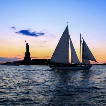 NYC Sunset Sail Past Statue of Liberty